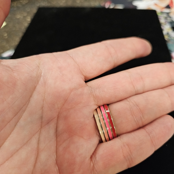 Set of Four Multicolored Stacking Rings - Picture 3 of 5